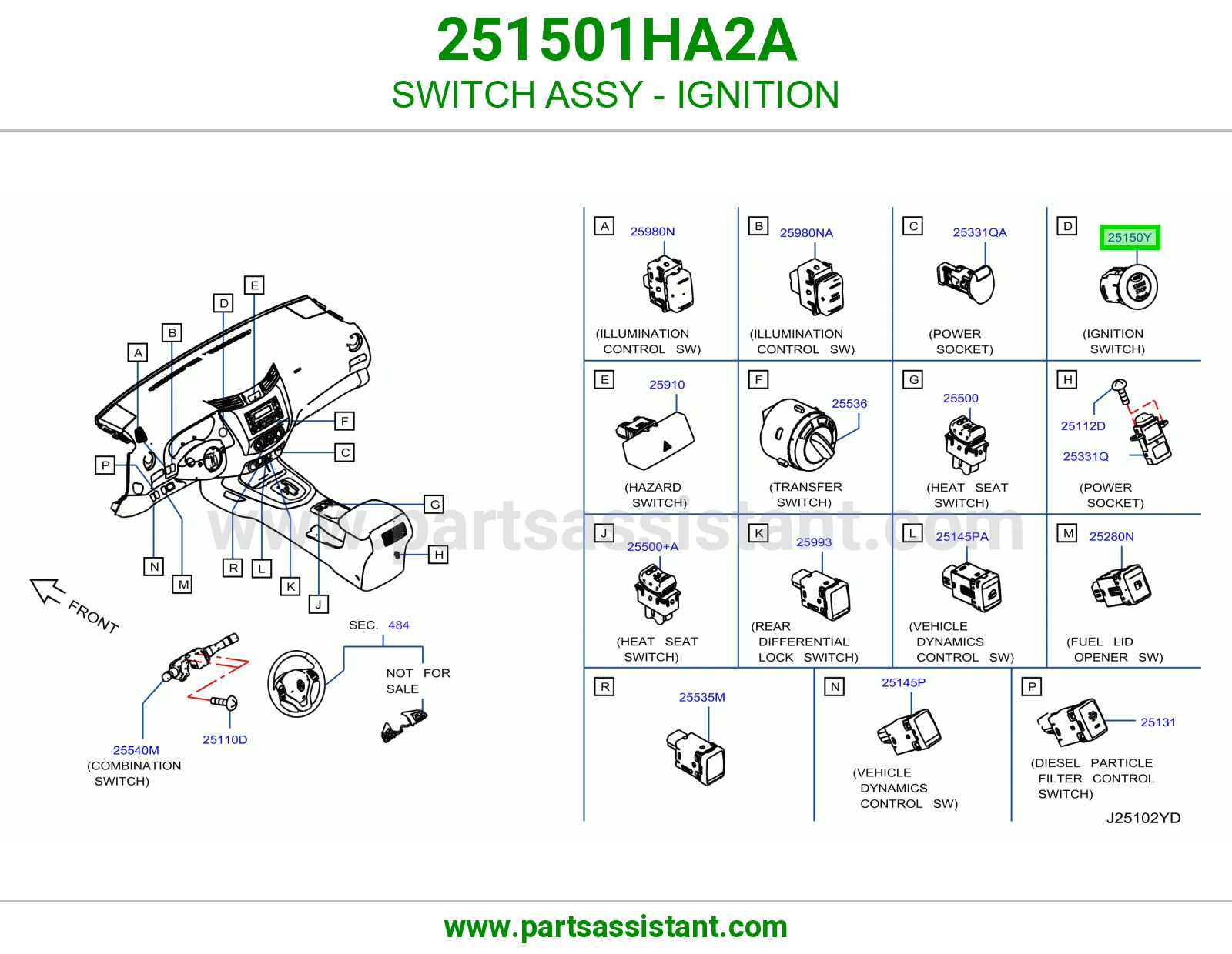 سويتش دركسون 251501HA2A