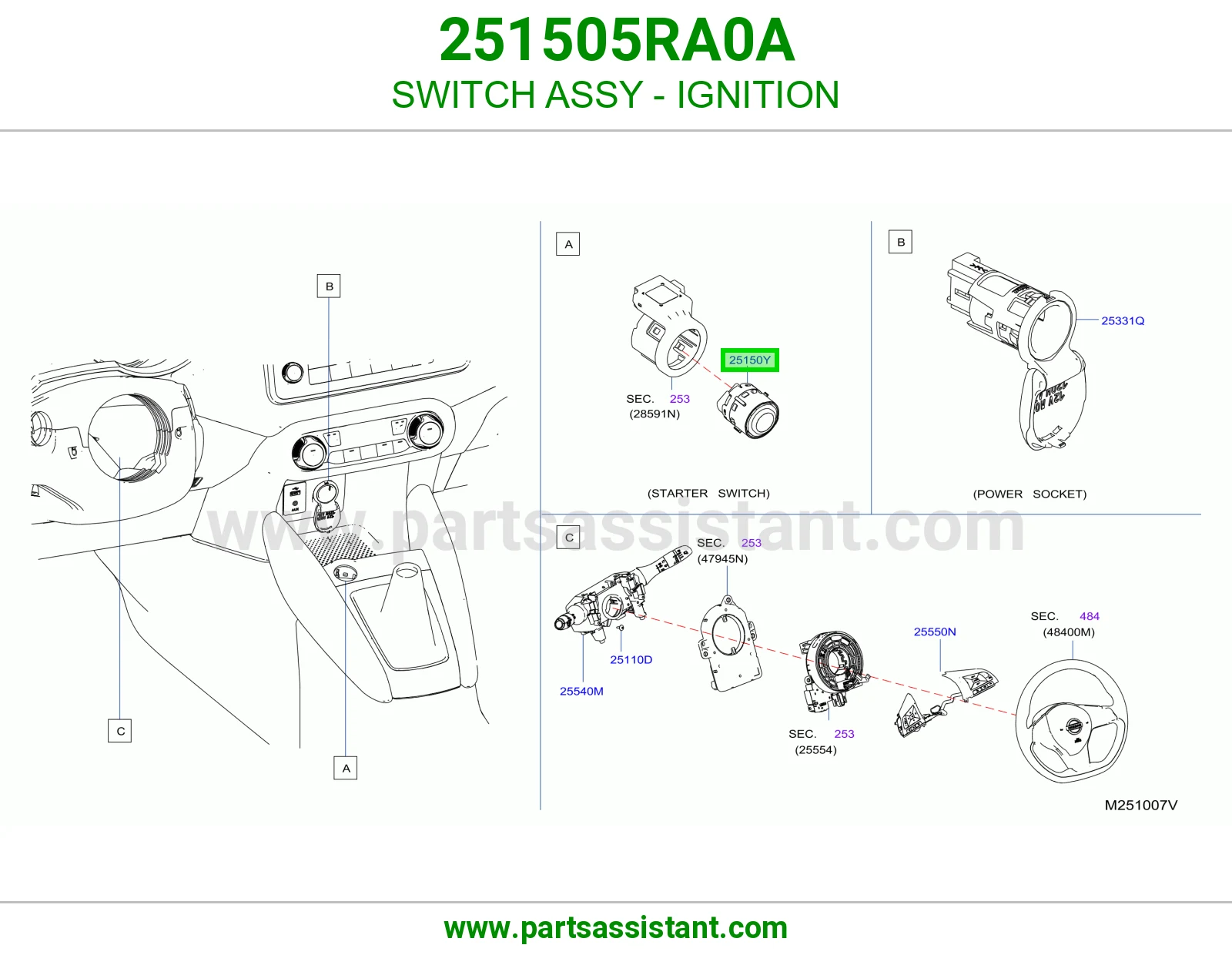 سويتش دركسون 251505RA0A