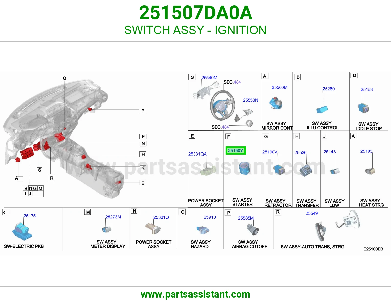 سويتش دركسون 251507DA0A