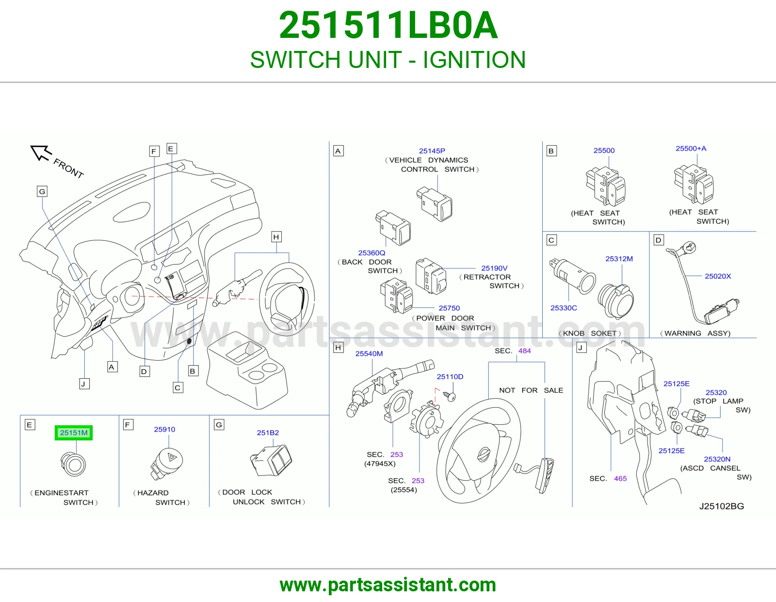 بصمه تشغيل السياره 251511LB0A