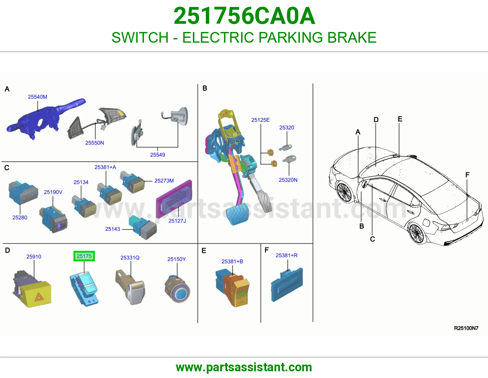سويتش جلنط كهربائي 251756CA0A