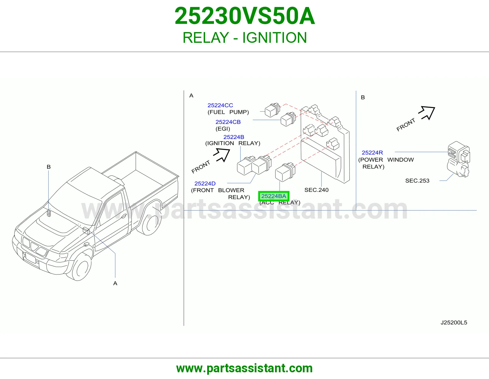 كتاوت اشعال 25230VS50A