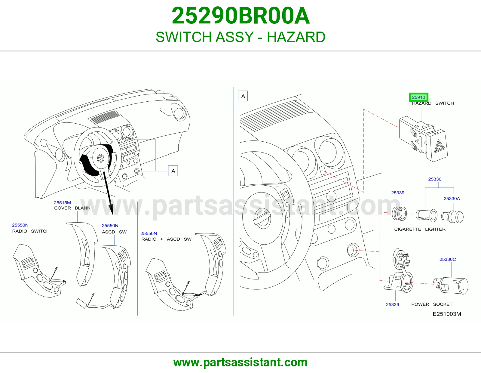 سويتش فليشر 25290BR00A