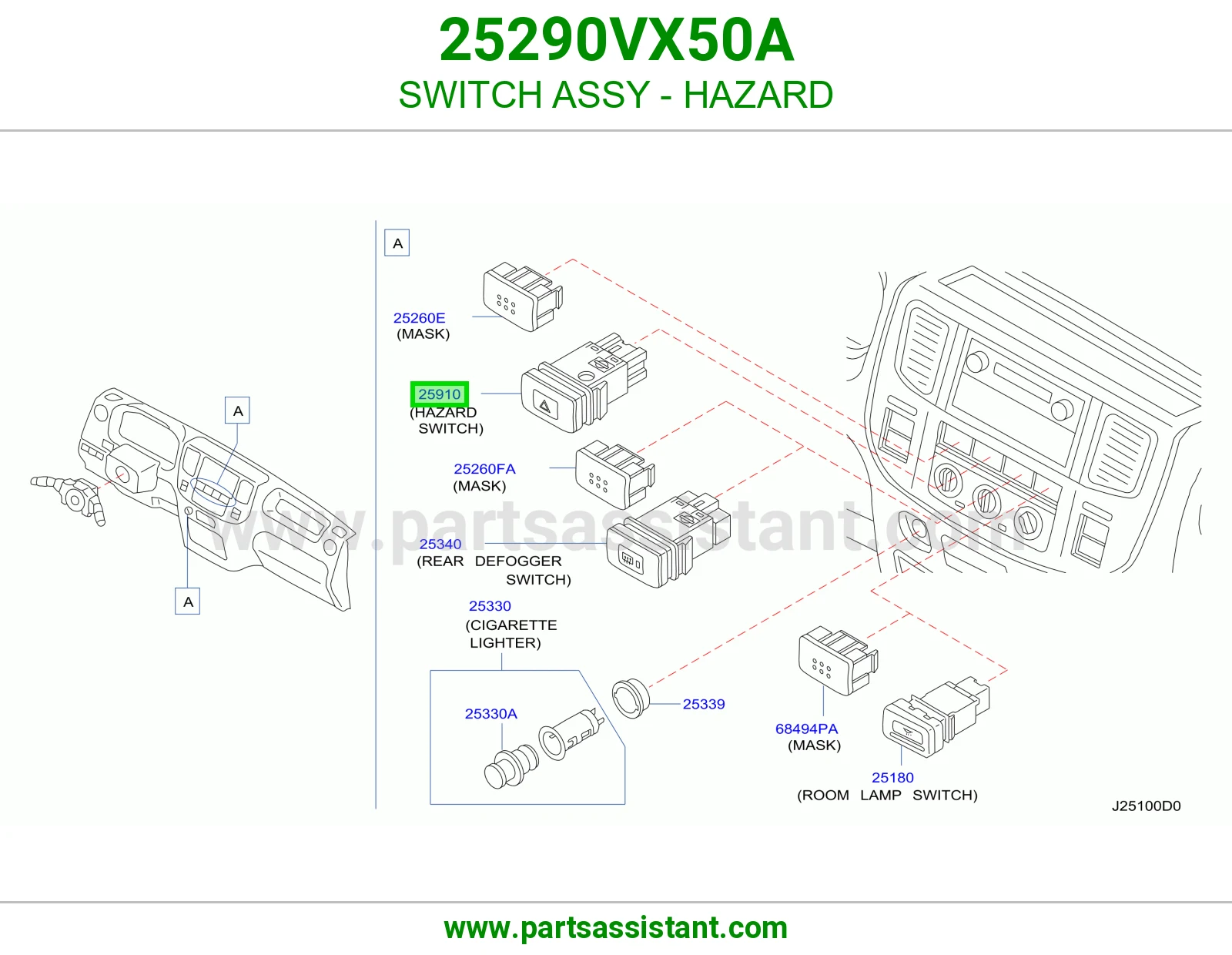 سويتش فليشر 25290VX50A