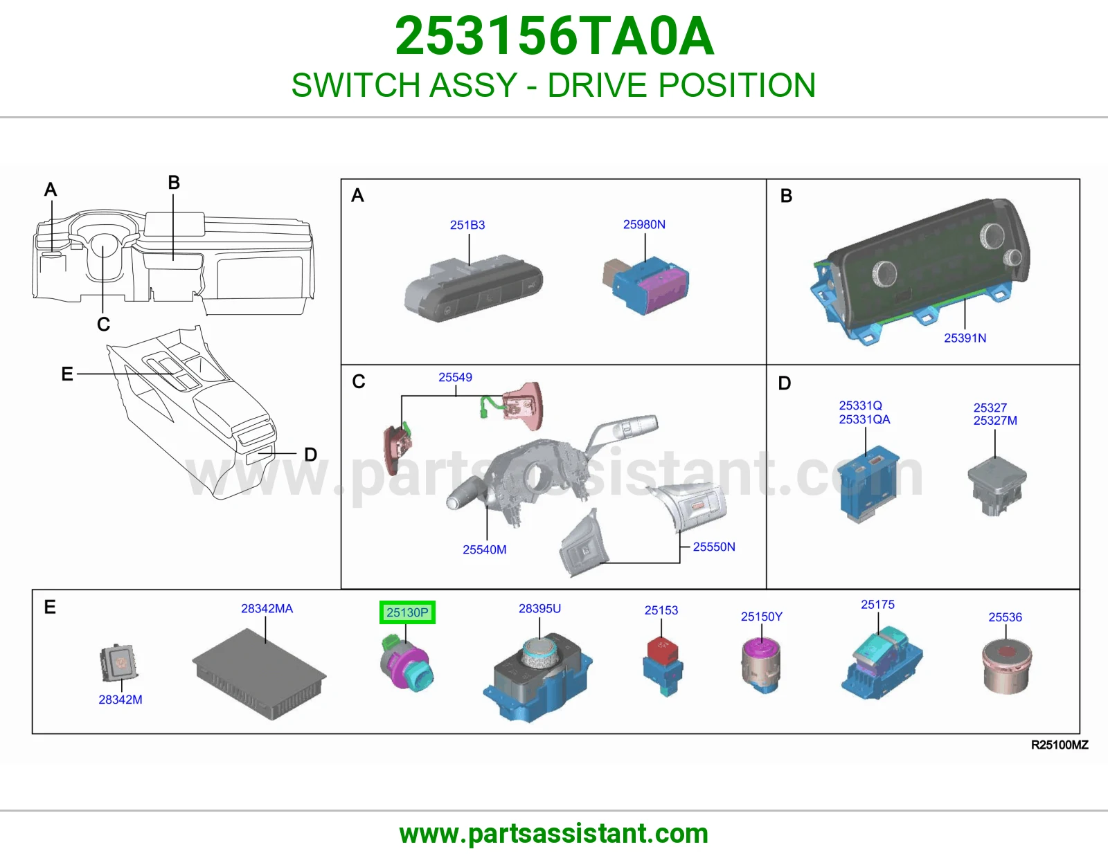 حساس دفلك فاصل دبل 253156TA0A