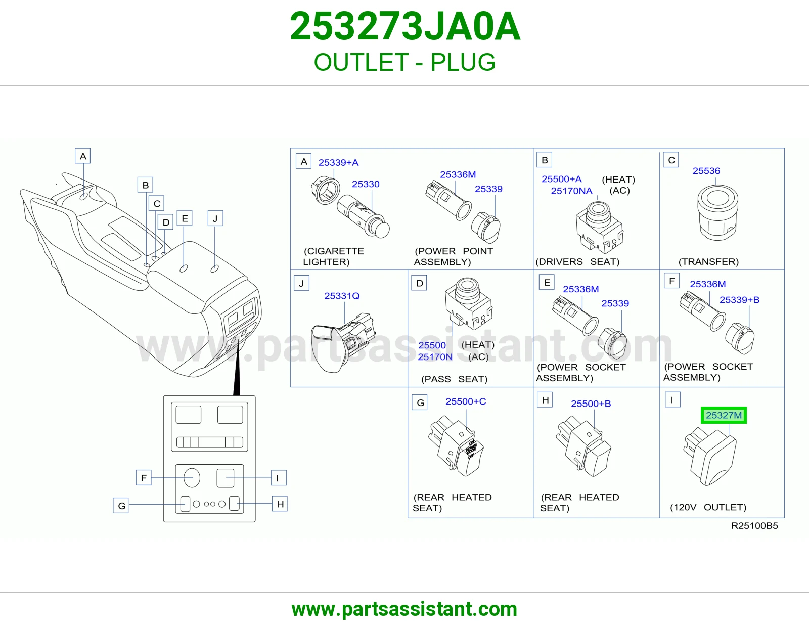 مخرج سدادة 253273JA0A