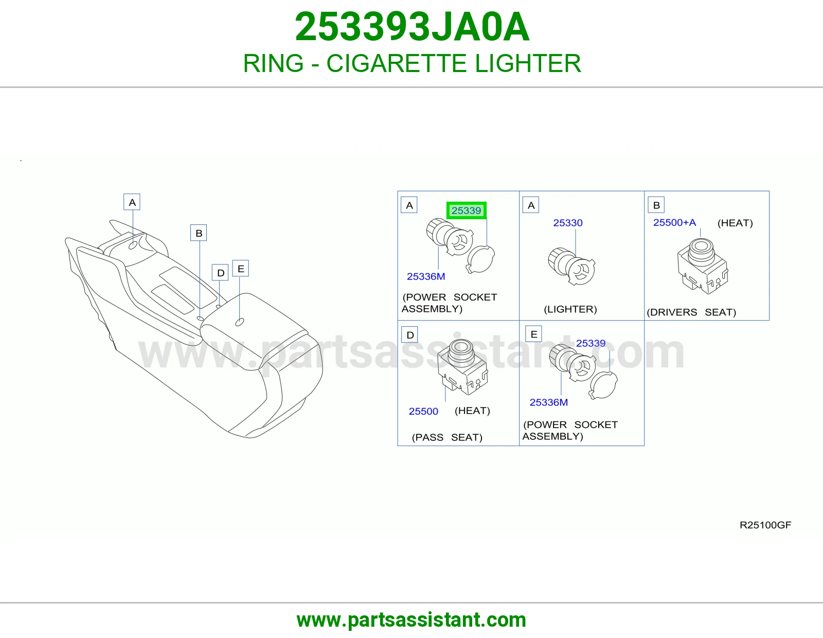 حلقة ولاعة سجاير 253393JA0A