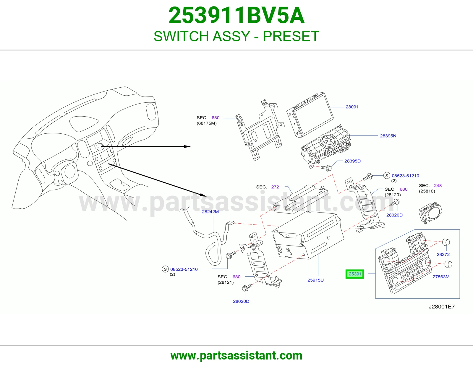 سويتش إعداد مسبق كامل 253911BV5A