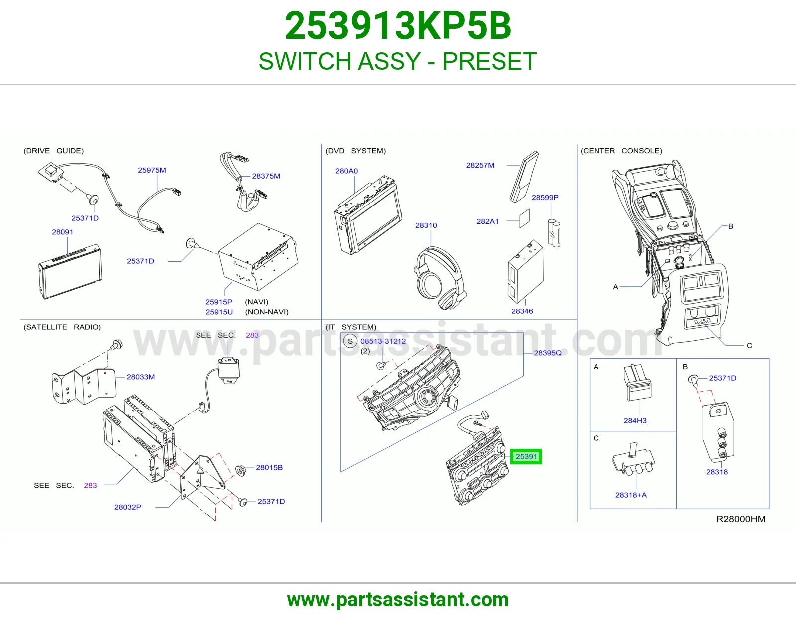 سويتش إعداد مسبق كامل 253913KP5B