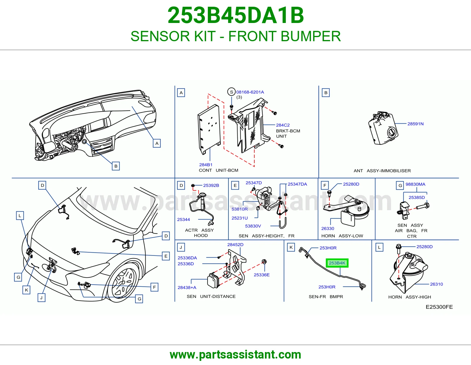 طقم حساس صدام أمامي 253B45DA1B