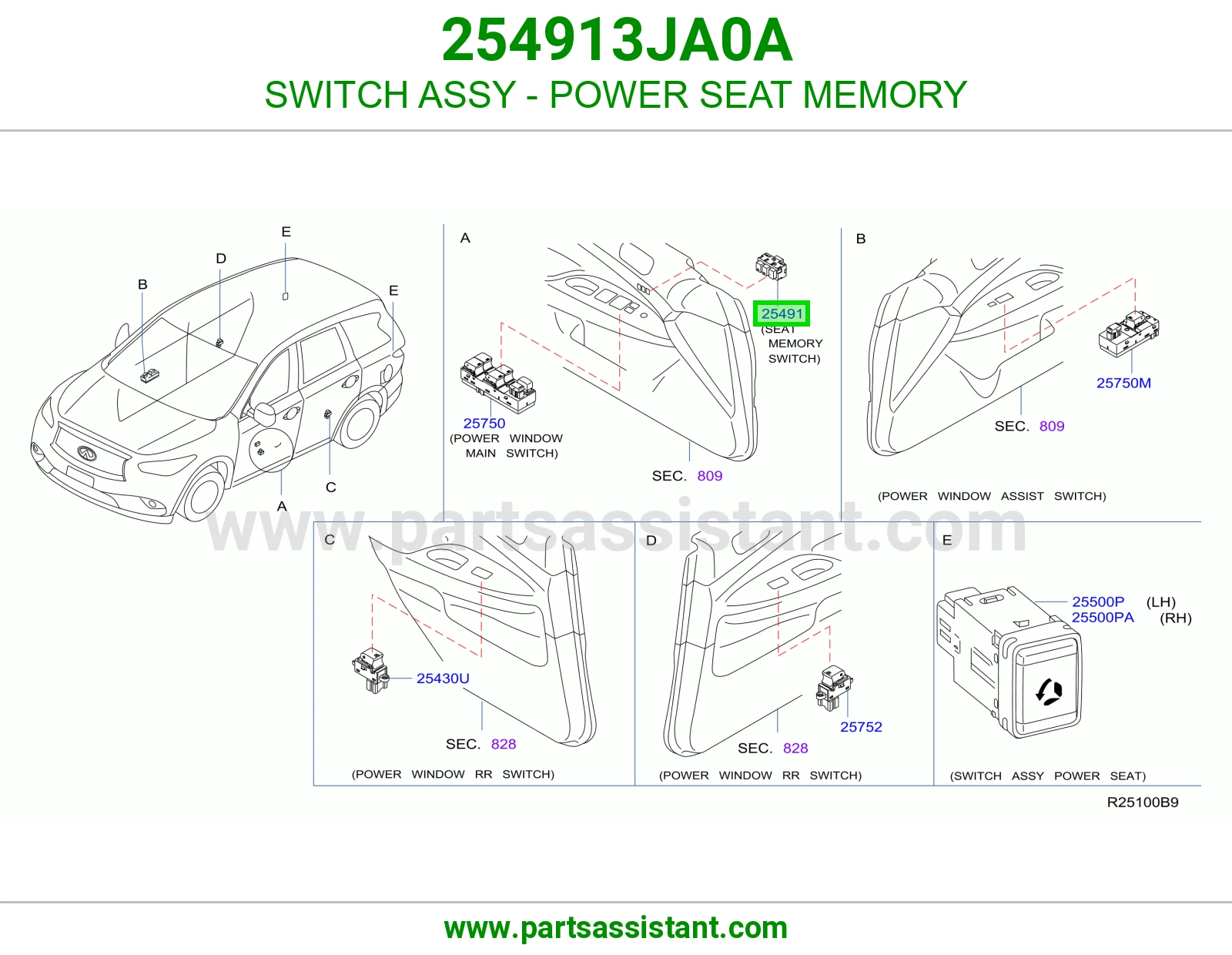 سوتش تانكي بنزين احتياط 254913JA0A