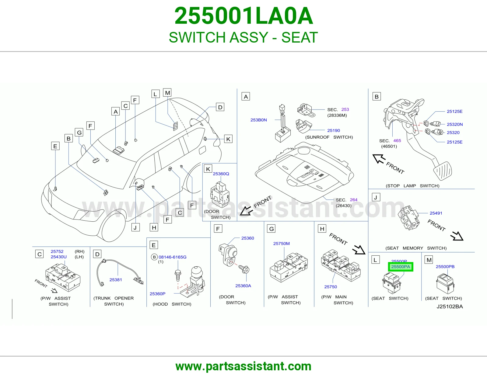 سويتش مرتبة كامل 255001LA0A
