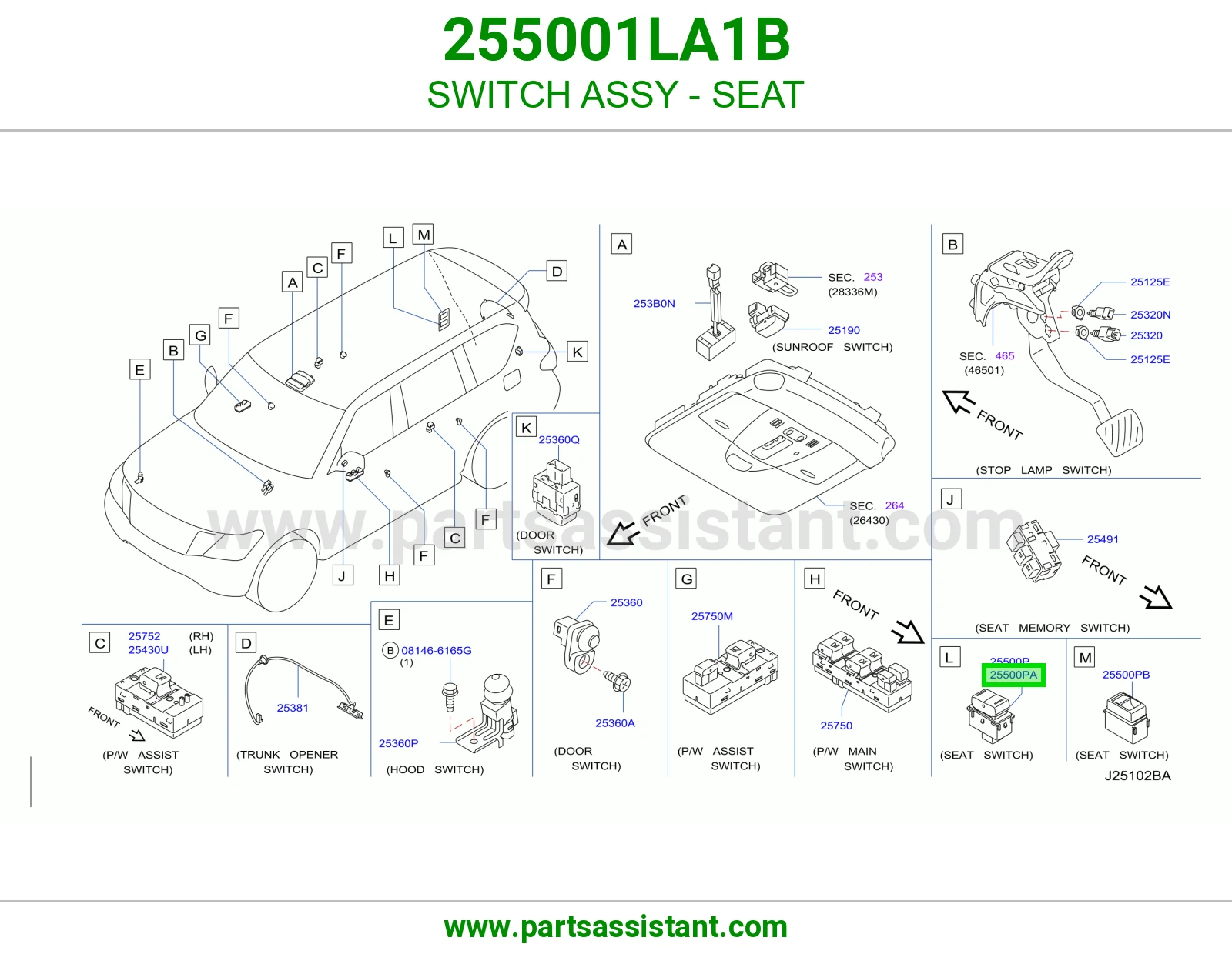 سويتش مرتبة كامل 255001LA1B