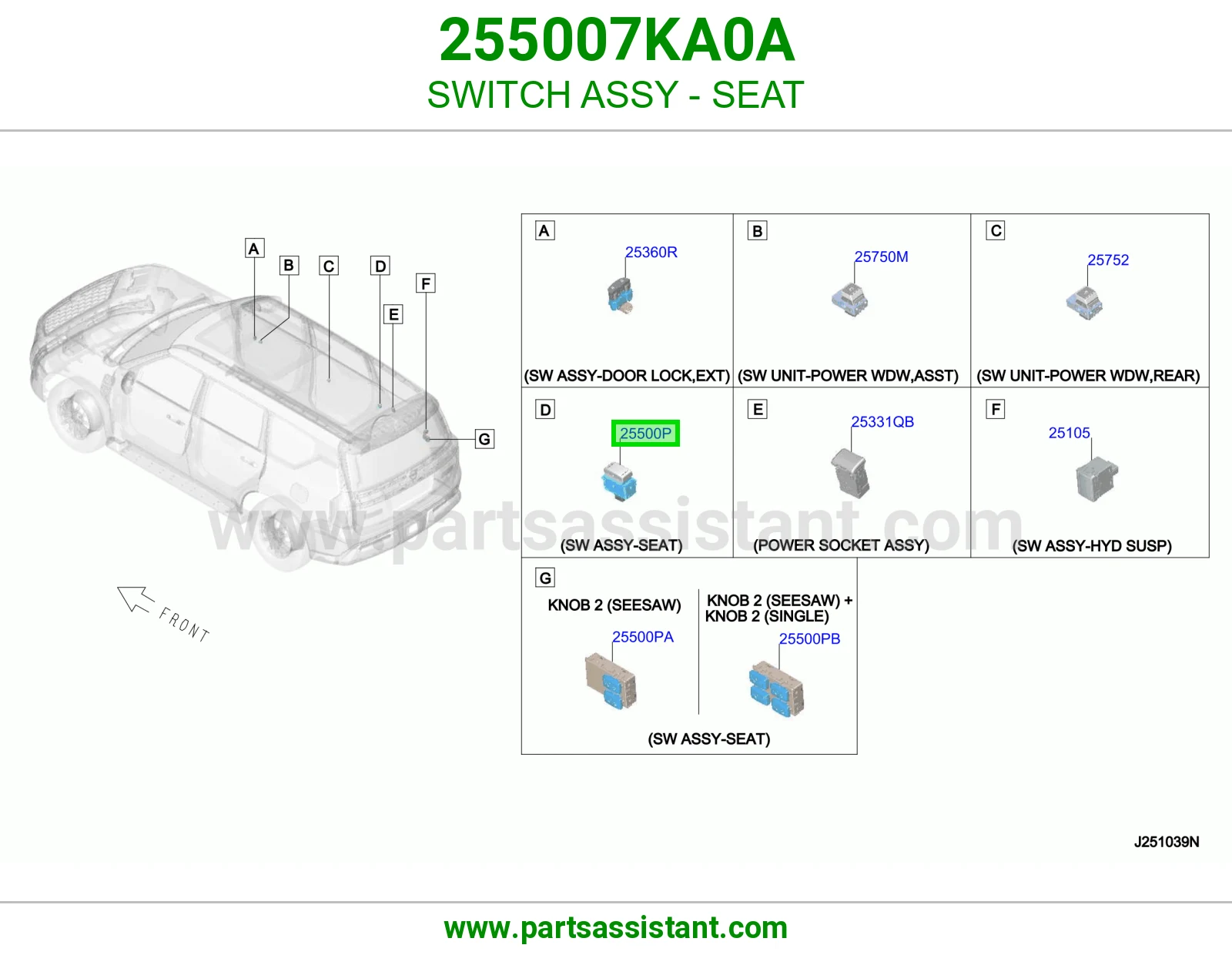 سويتش مرتبة كامل 255007KA0A
