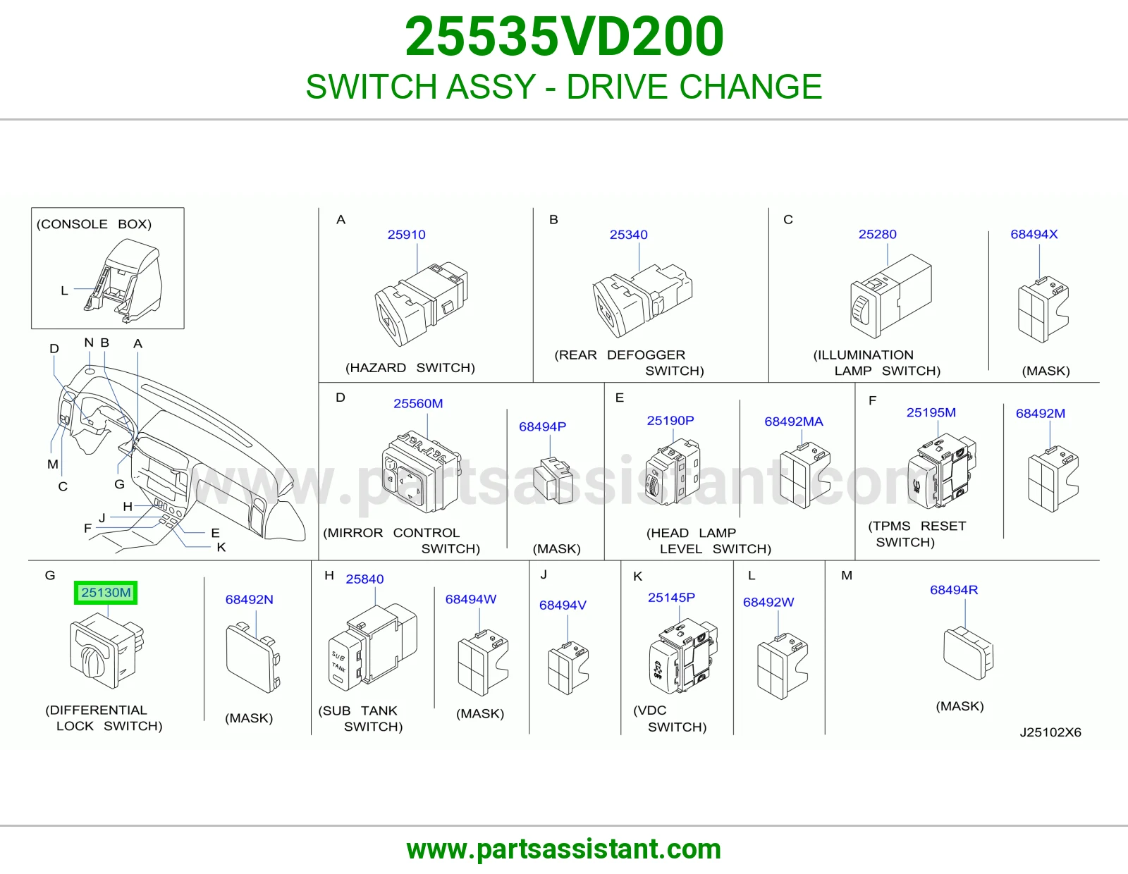 حساس دفلك فاصل دبل 25535VD200
