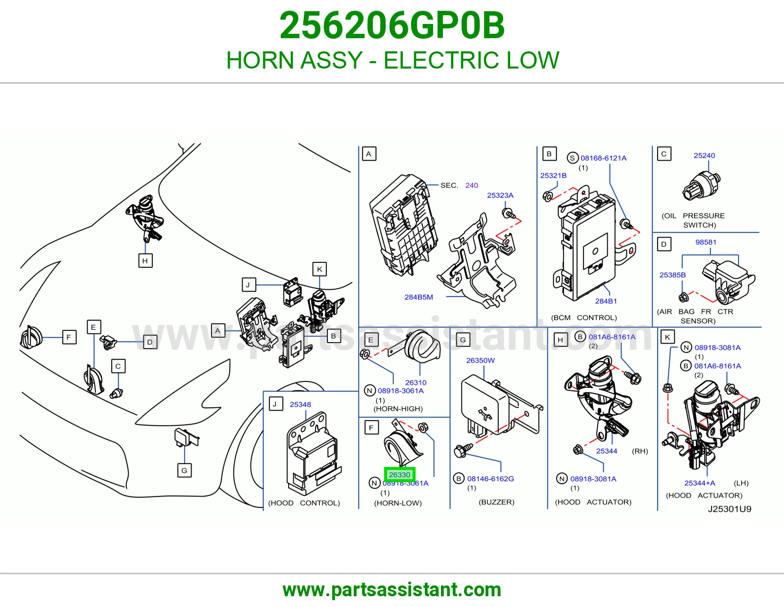 بوري واطي 256206GP0B