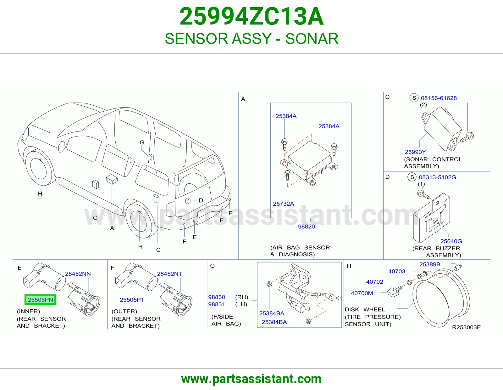 حساس صدام 25994ZC13A