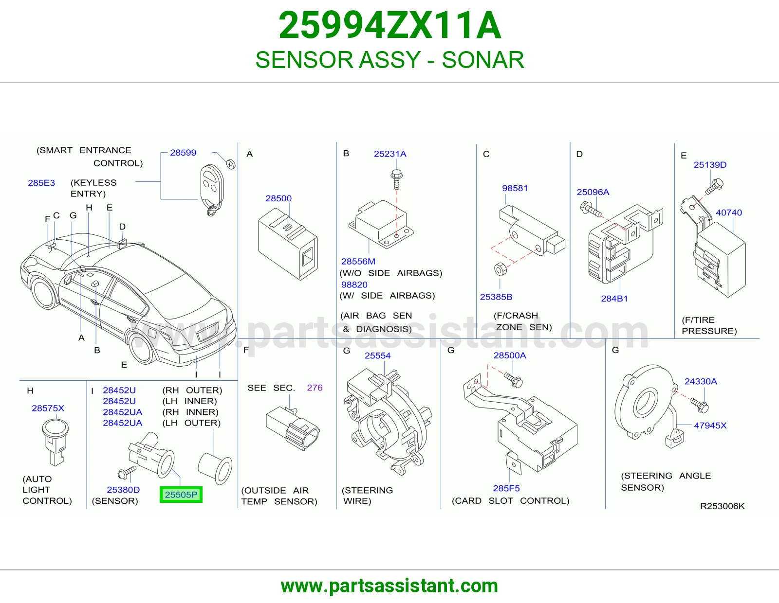 حساس صدام 25994ZX11A