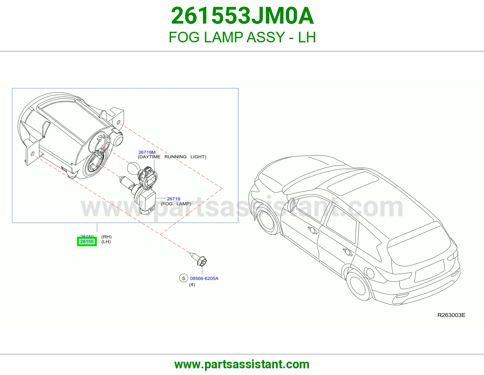كشاف صدام امامي يسار 261553JM0A