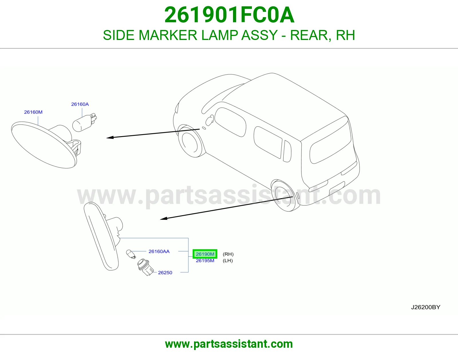اشارة جانبية خلفي يمين كاملة 261901FC0A