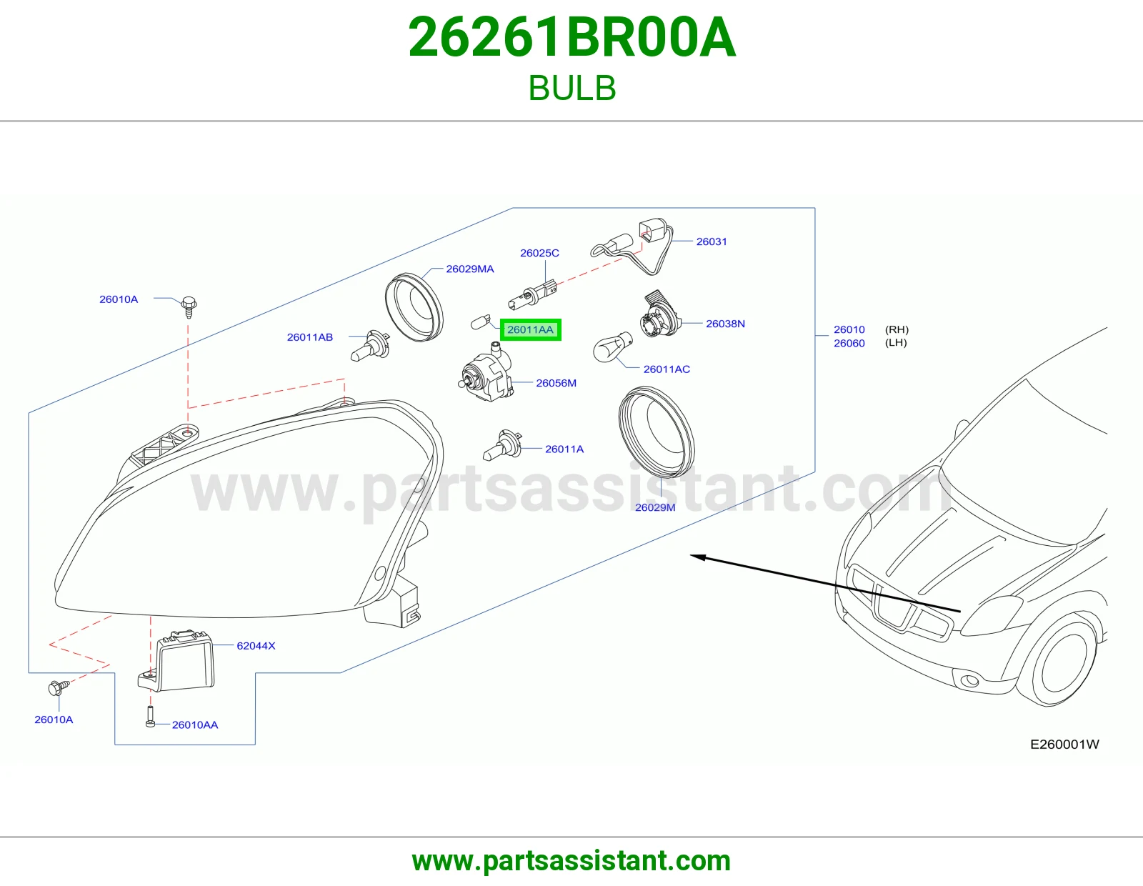 لمبة 26261BR00A