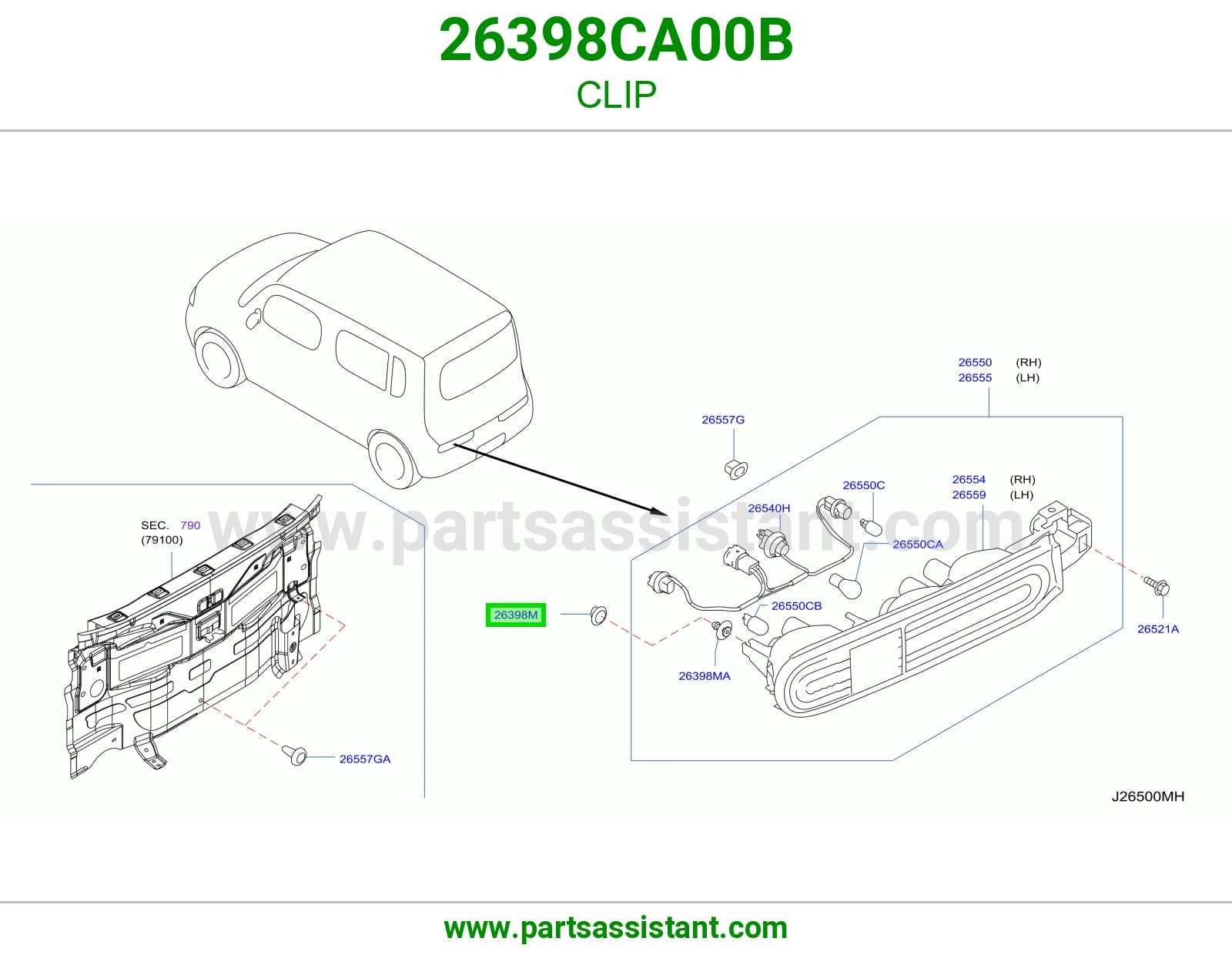 كلبس 26398CA00B