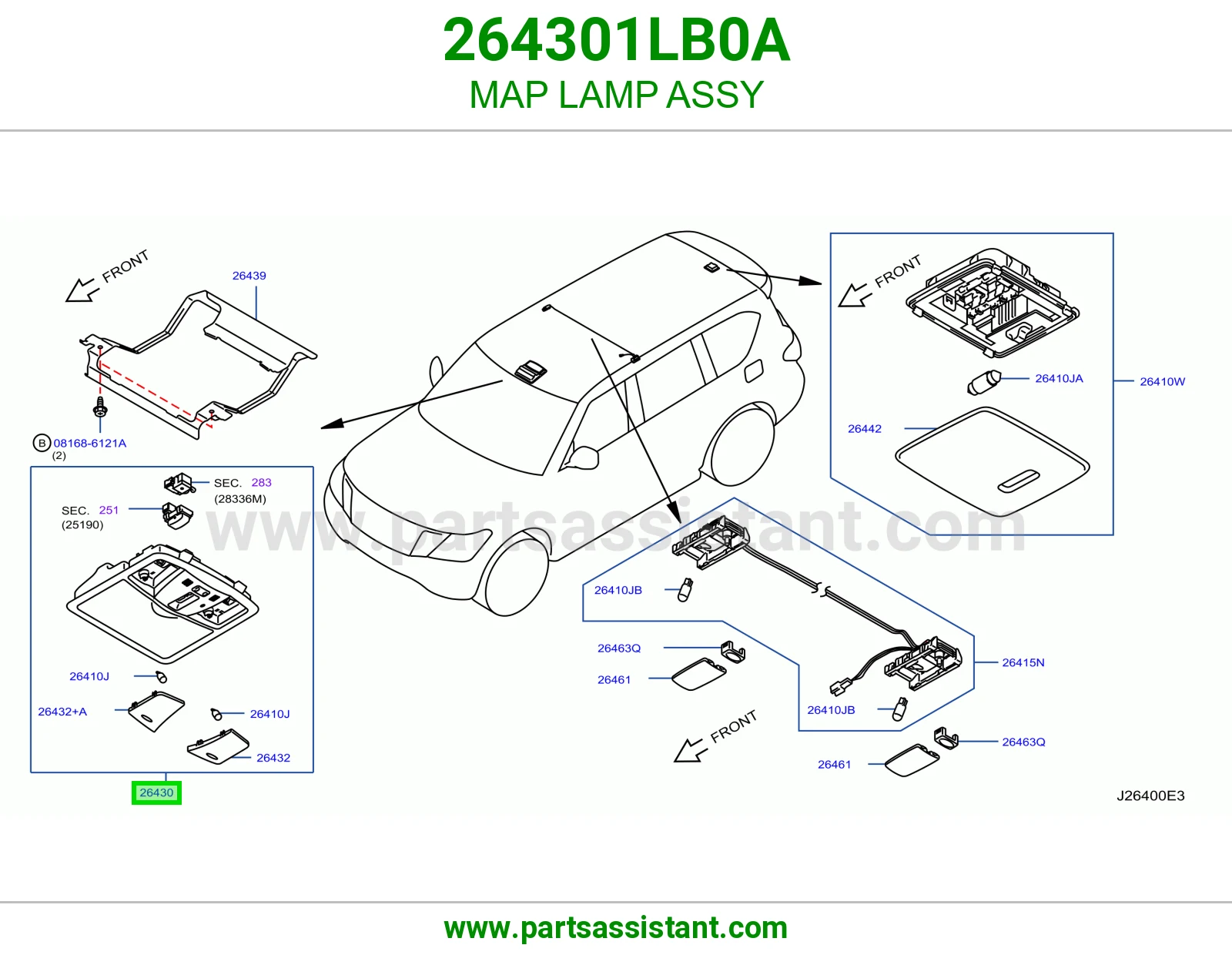 لمبة قراية كاملة 264301LB0A