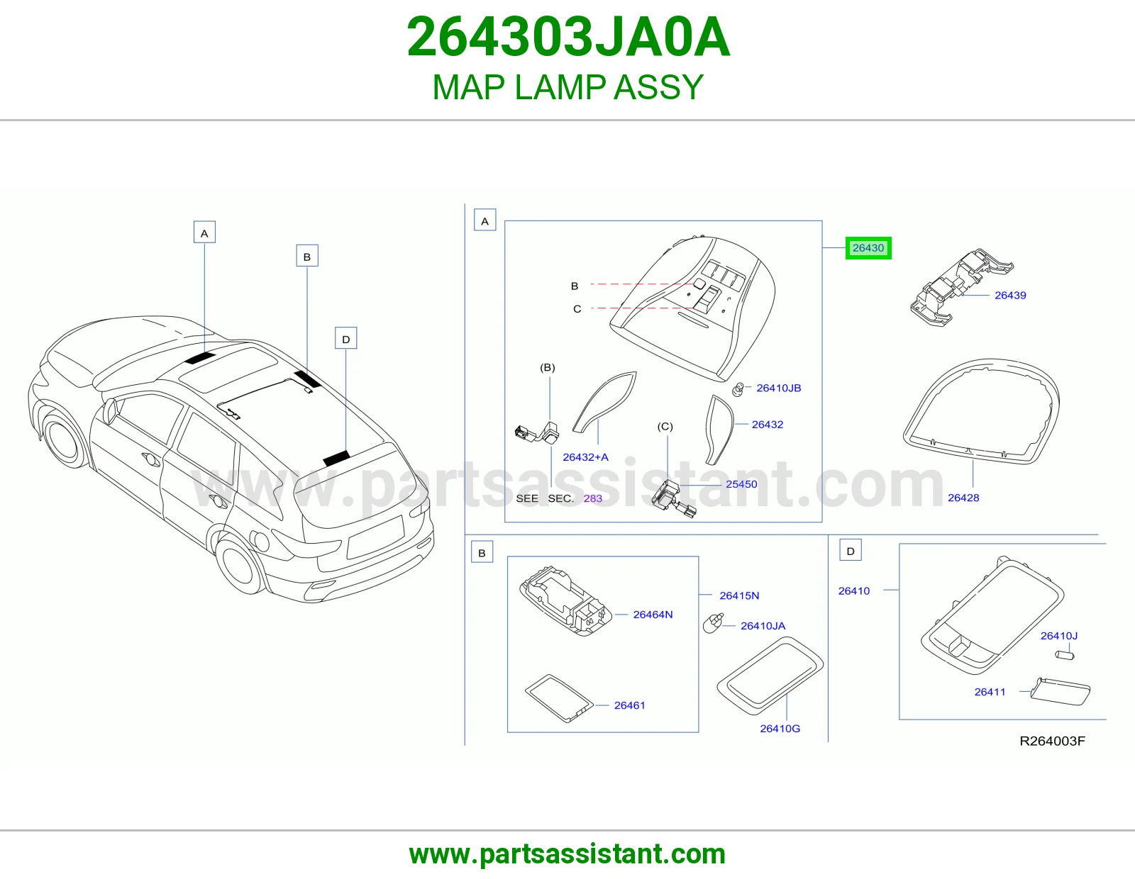 لمبة قراية كاملة 264303JA0A
