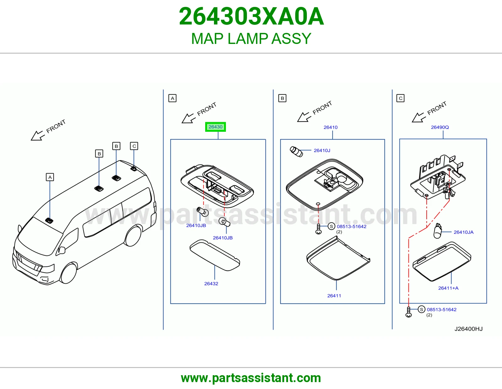 لمبة قراية كاملة 264303XA0A