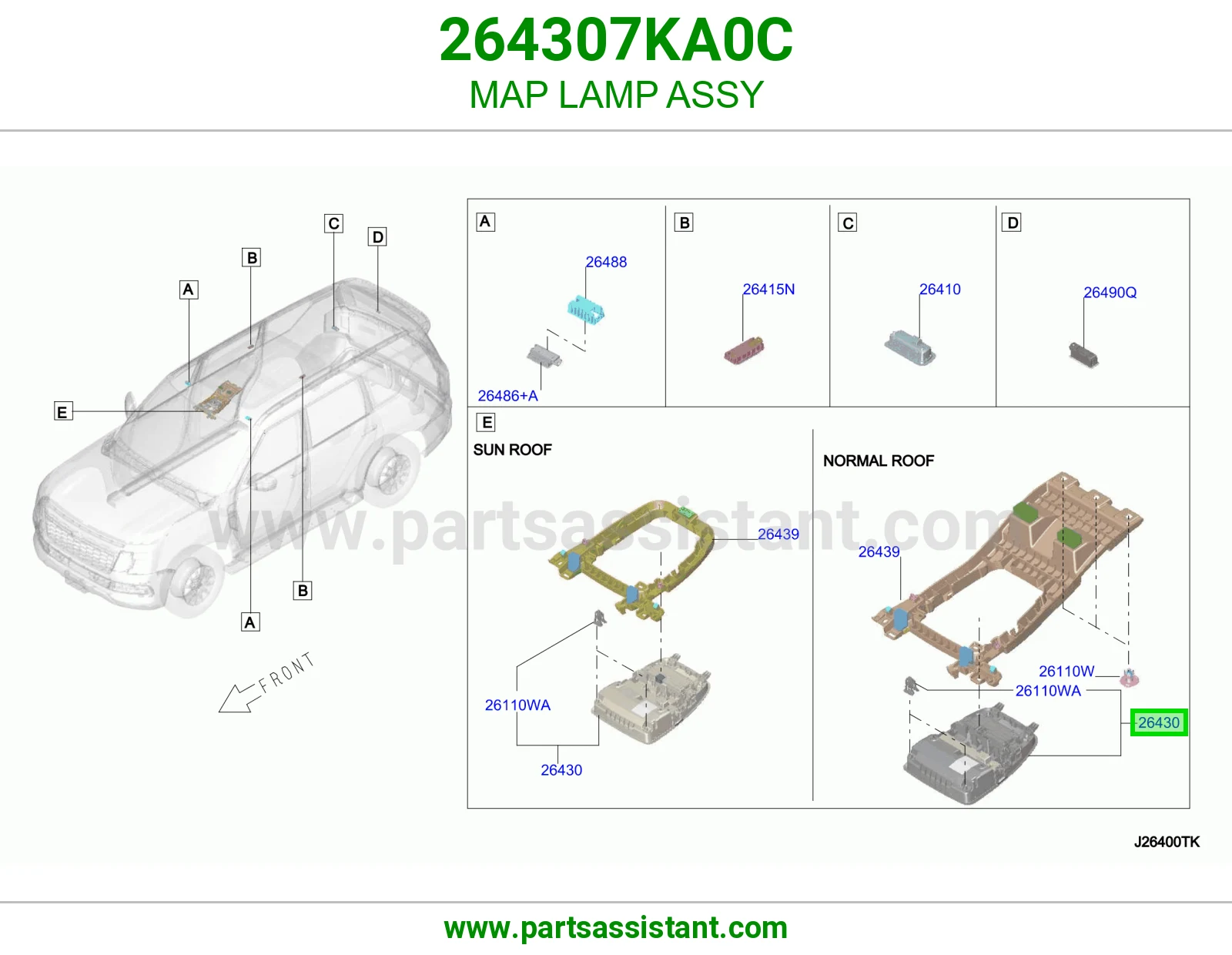 لمبة قراية كاملة 264307KA0C