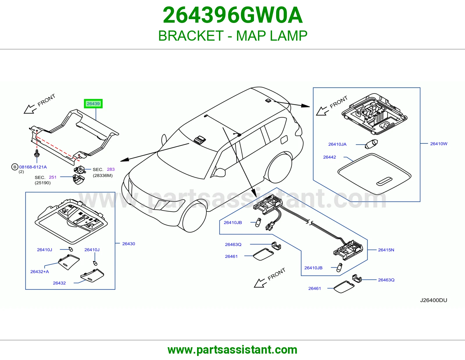 قاعدة لمبة قراءة 264396GW0A