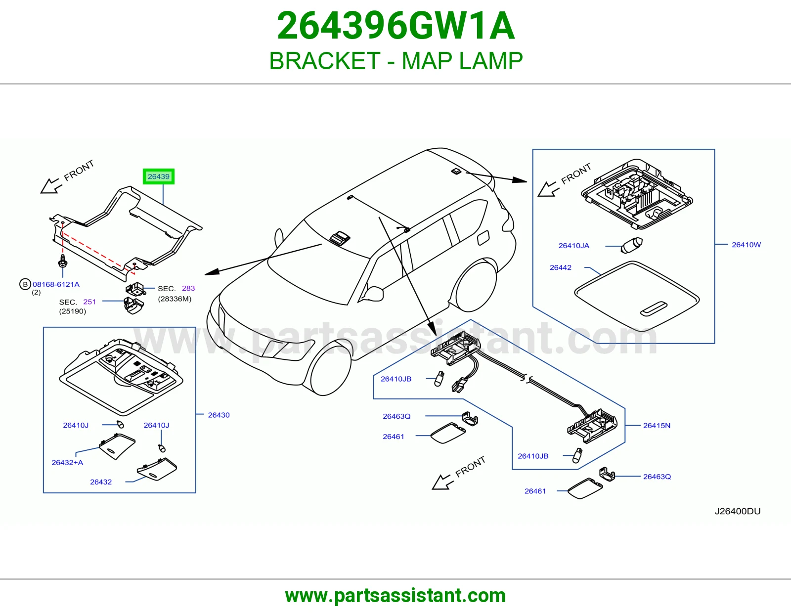 قاعدة لمبة قراءة 264396GW1A