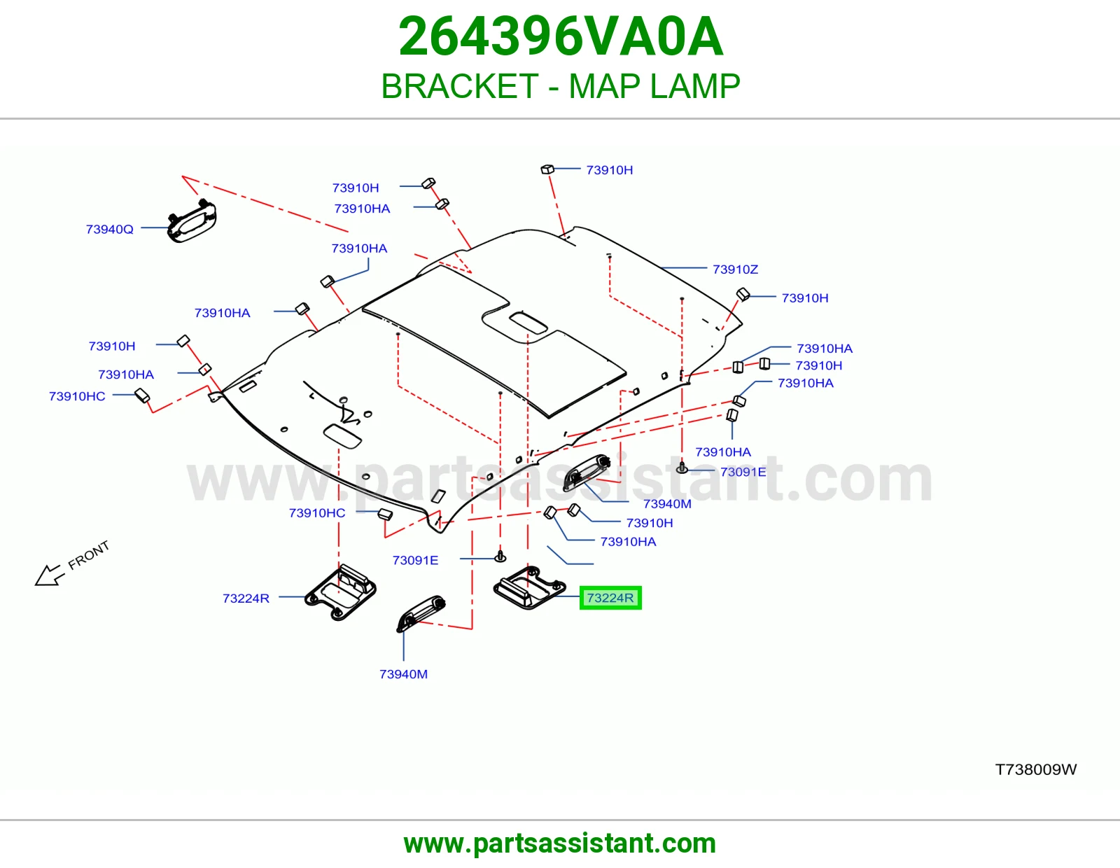 قاعدة لمبة قراءة 264396VA0A