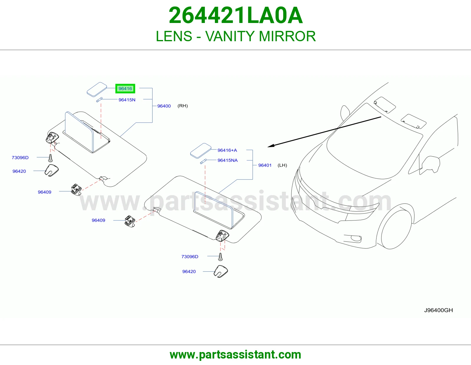 قزاز مراية شماسة 264421LA0A