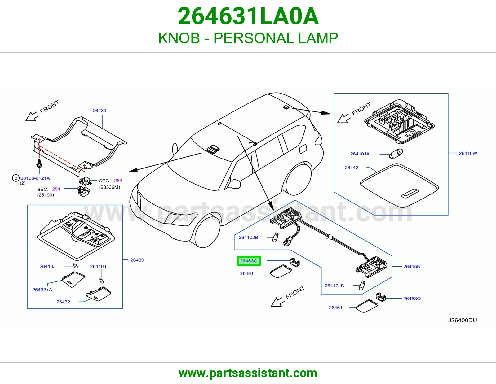 مسكة لمبة قراءة 264631LA0A