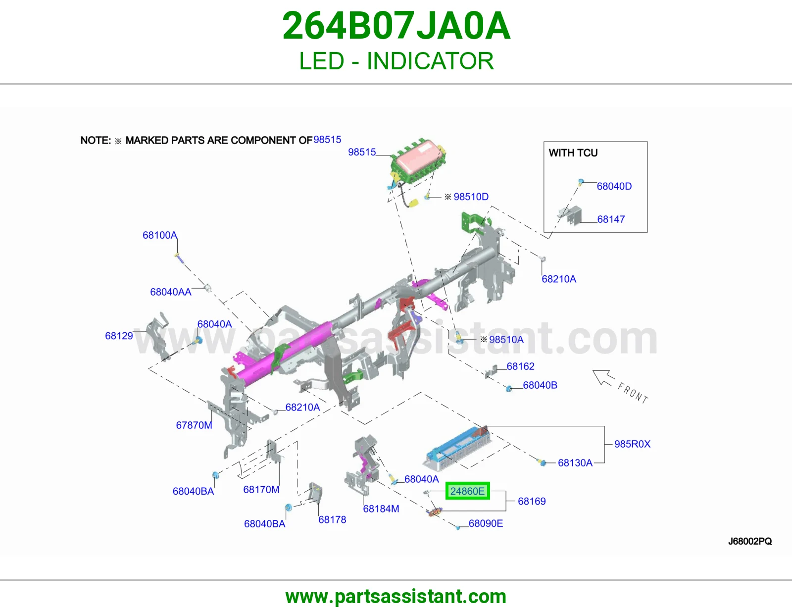 LED اشارة 264B07JA0A