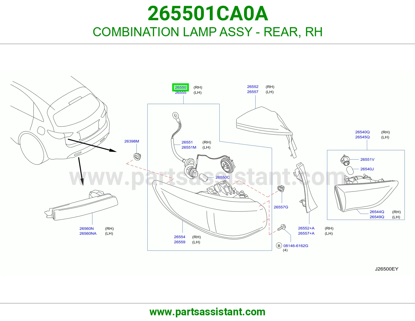 اشاره اسطب خلفي ركن يمين 265501CA0A