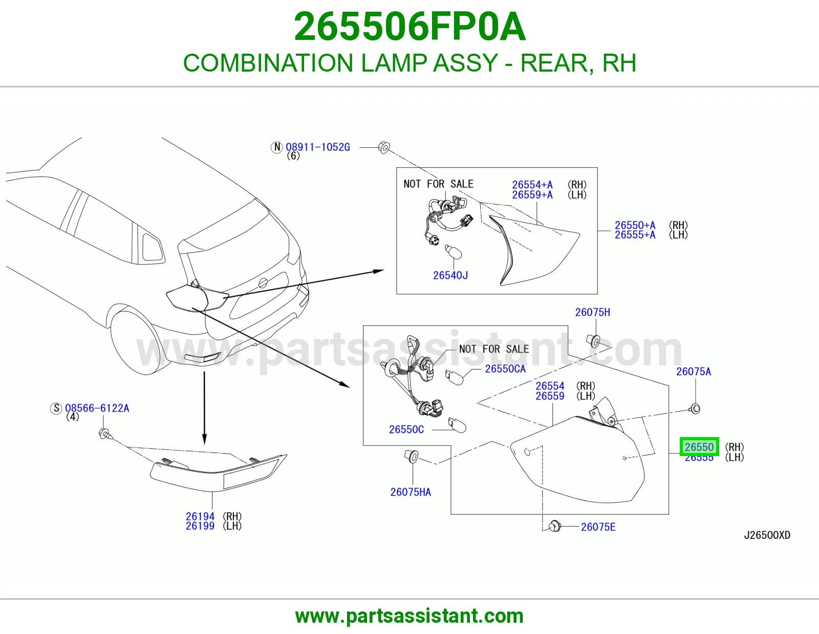 اشاره اسطب خلفي ركن يمين 265506FP0A