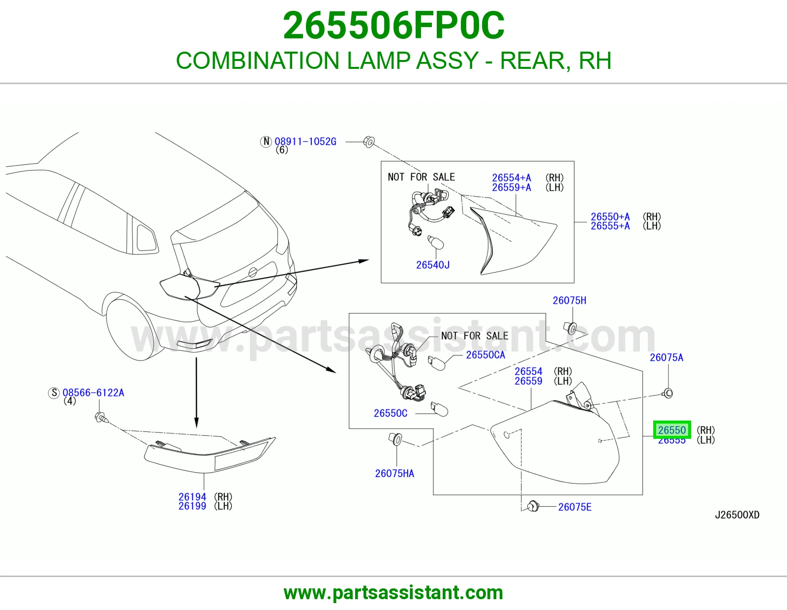 اشاره اسطب خلفي ركن يمين 265506FP0C