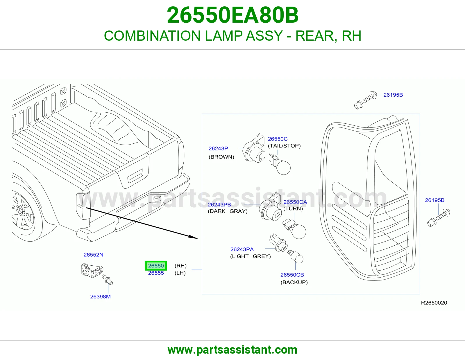 اشاره اسطب خلفي ركن يمين 26550EA80B