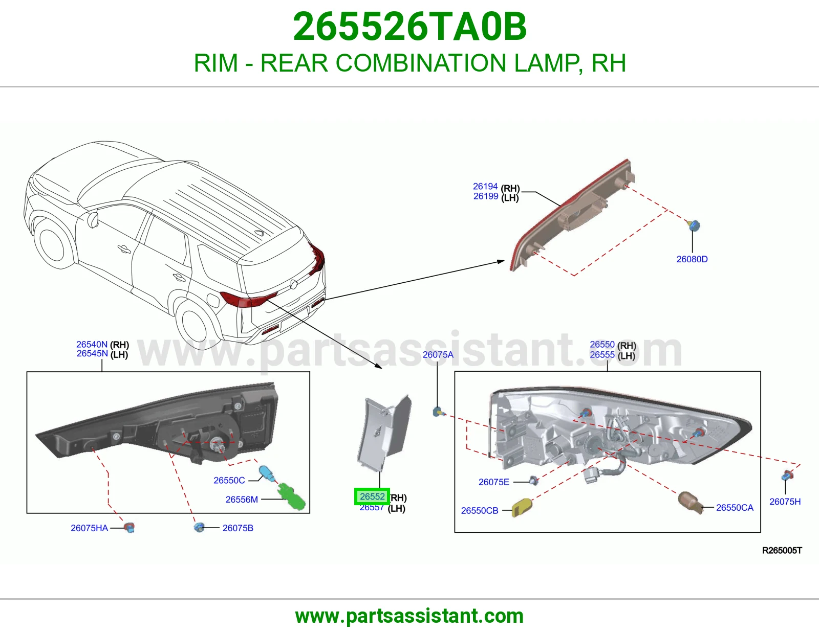 جنط اسطب خلفي يمين 265526TA0B