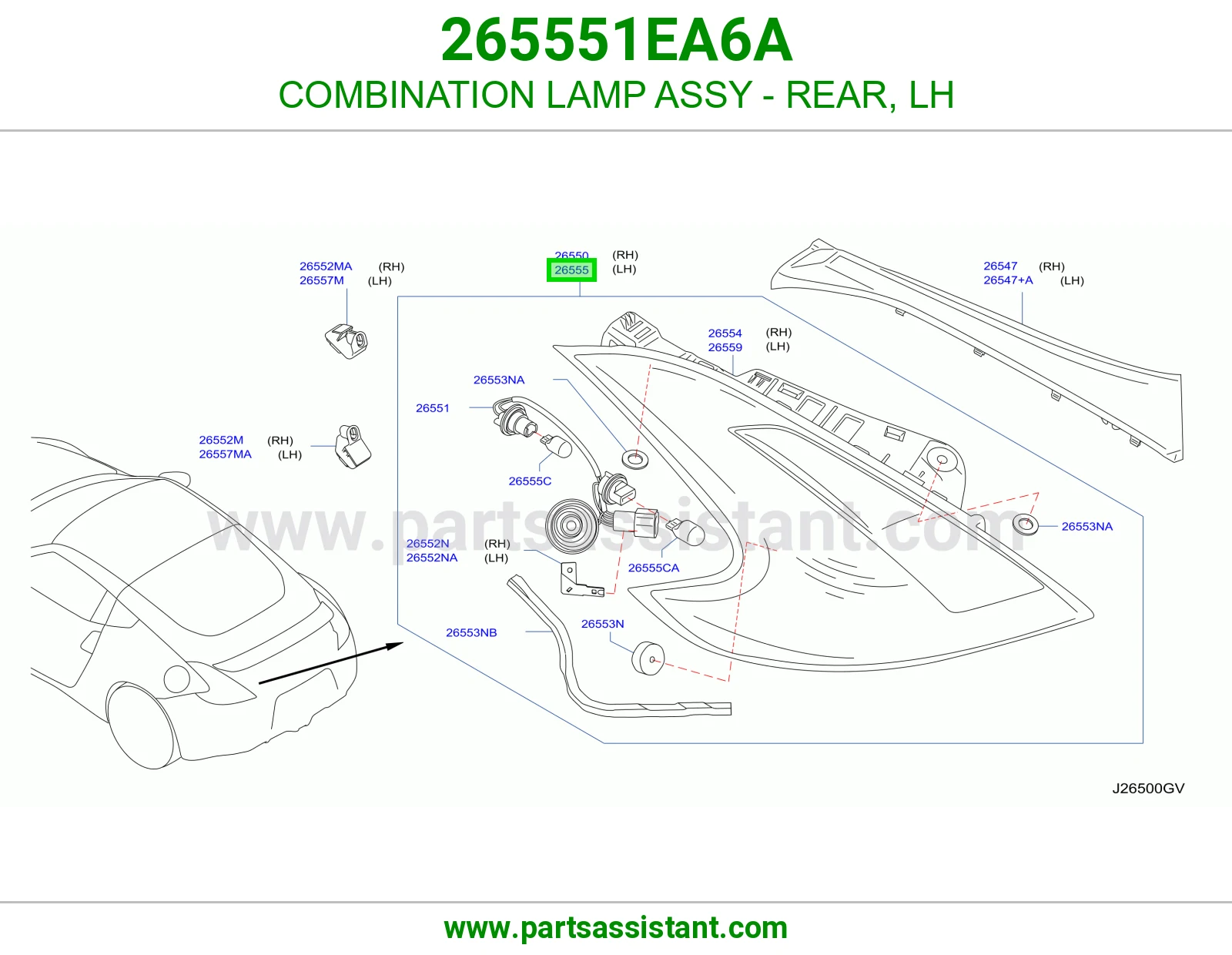 اسطب خلفي يسار 265551EA6A
