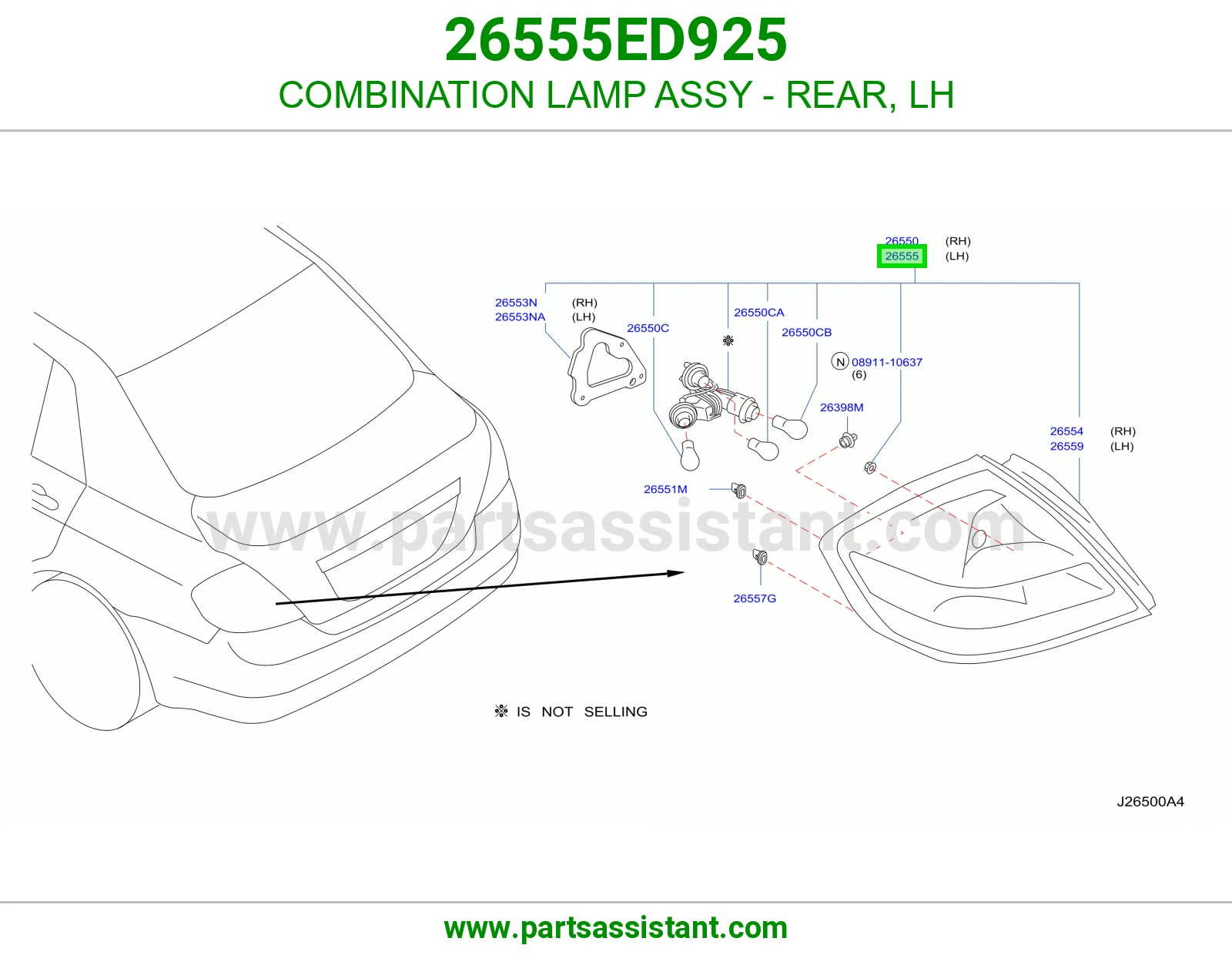 اسطب خلفي يسار 26555ED925