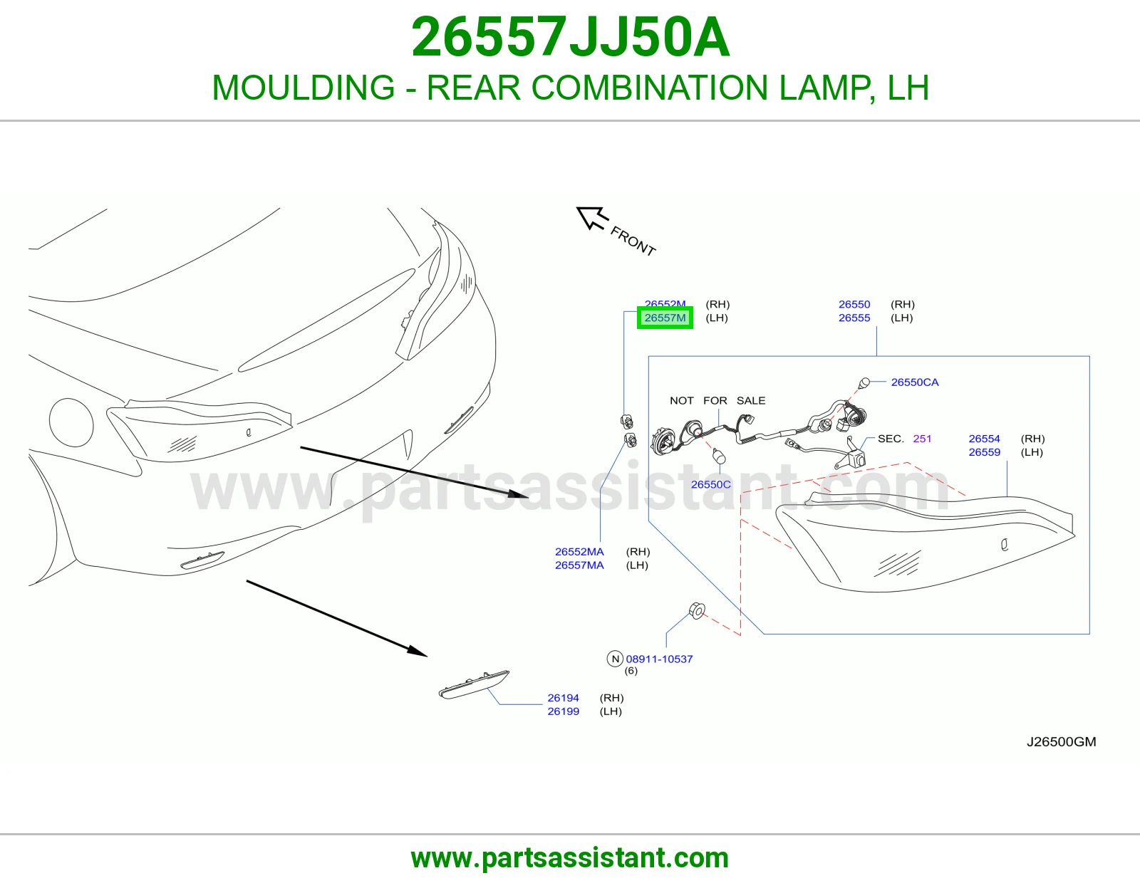 زيق اسطب خلفي يسار 26557JJ50A