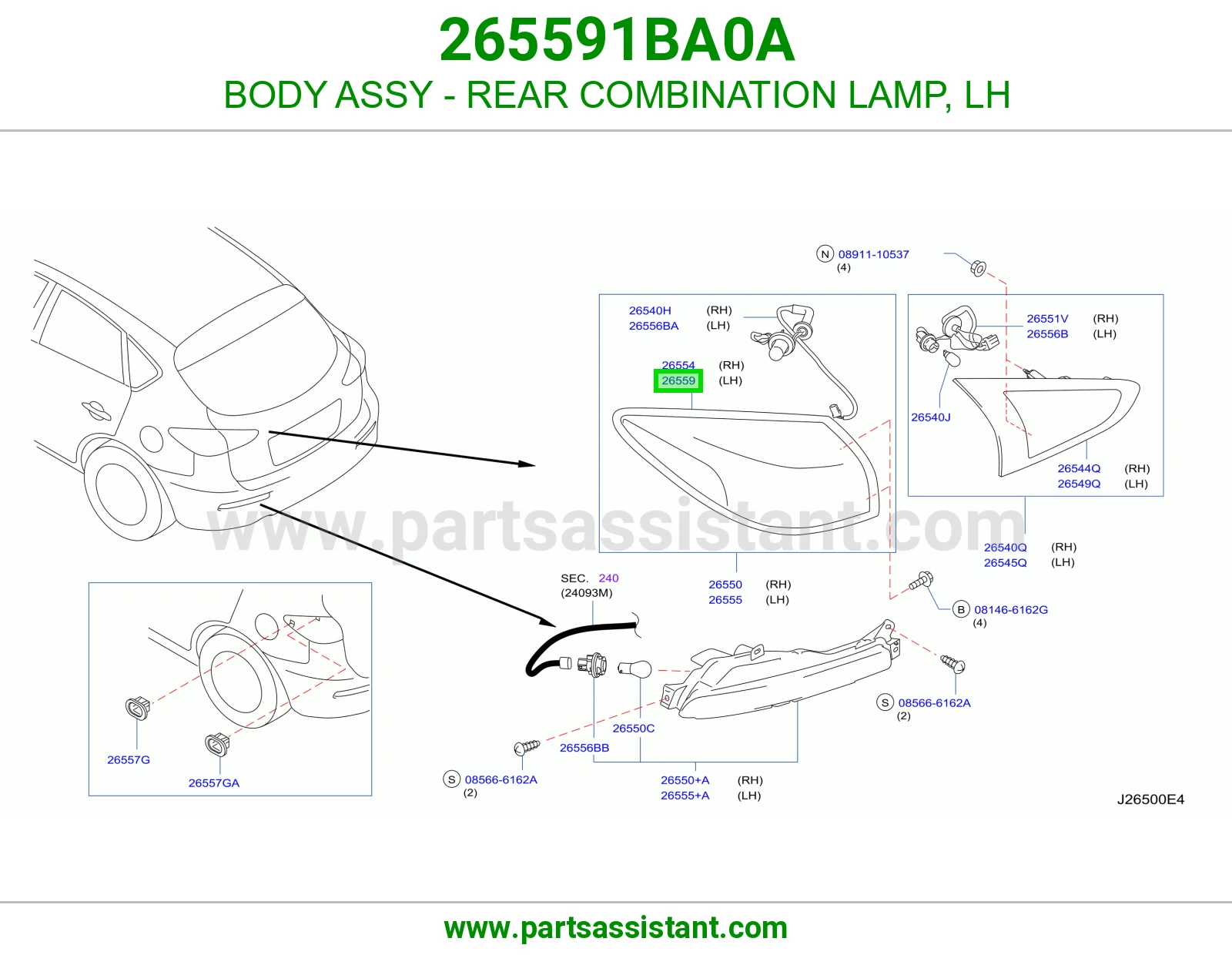 اسطب خلفي يسار 265591BA0A
