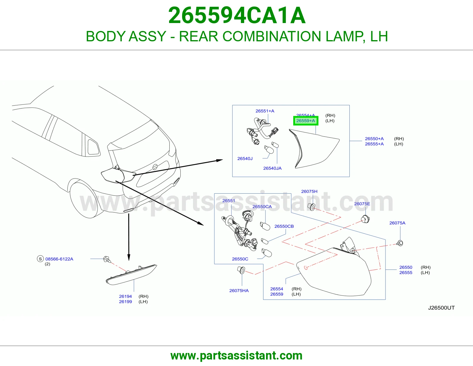 جرم اسطب خلفي يسار 265594CA1A