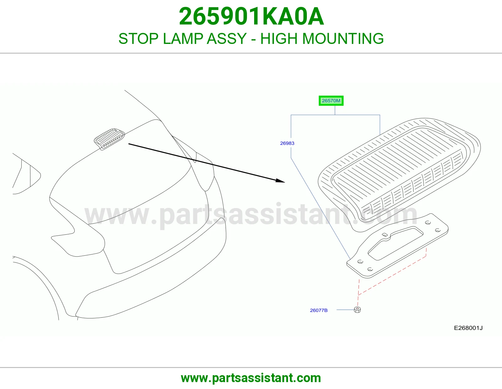 لمبة ستوب فوق كاملة 265901KA0A