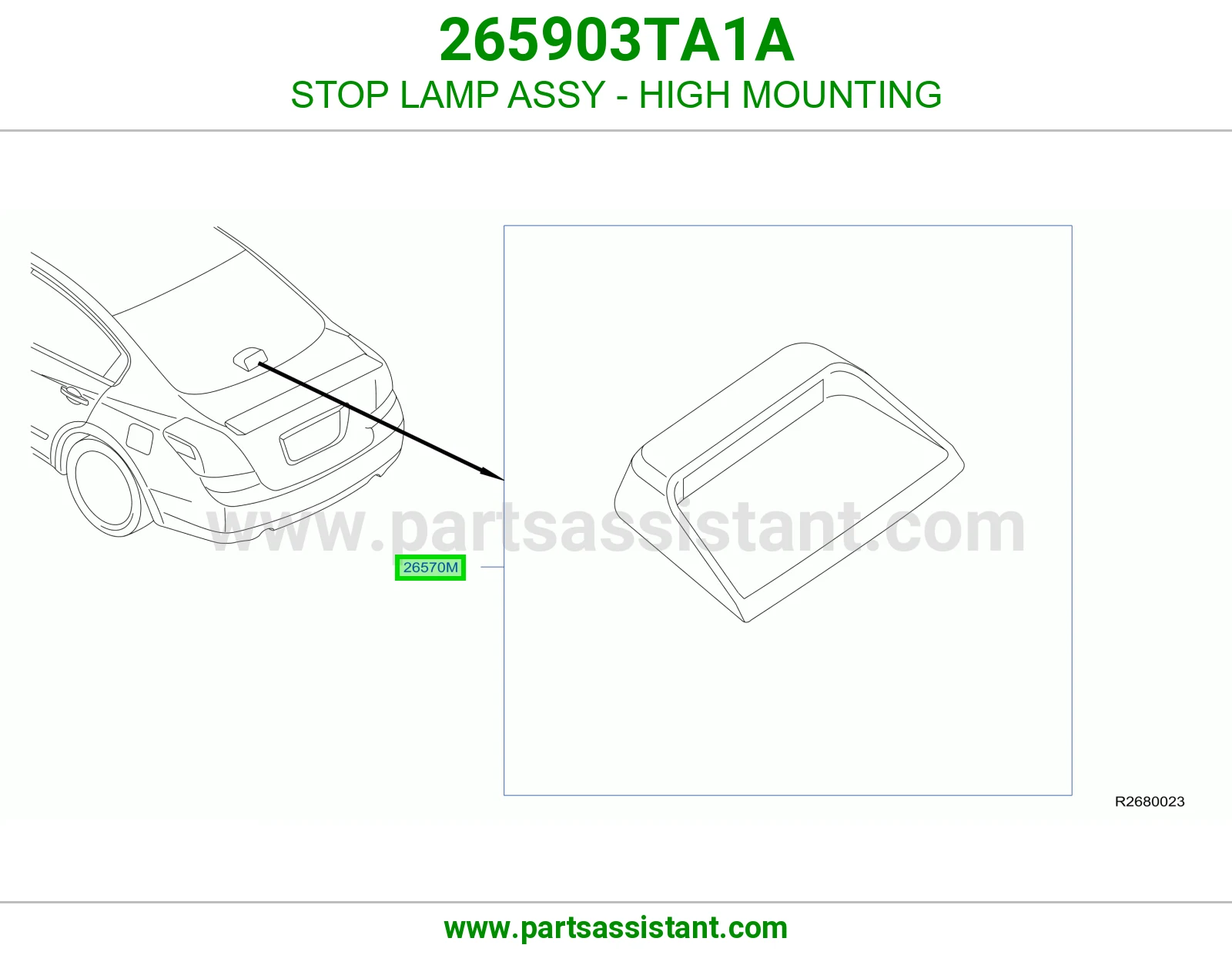 لمبة ستوب فوق كاملة 265903TA1A