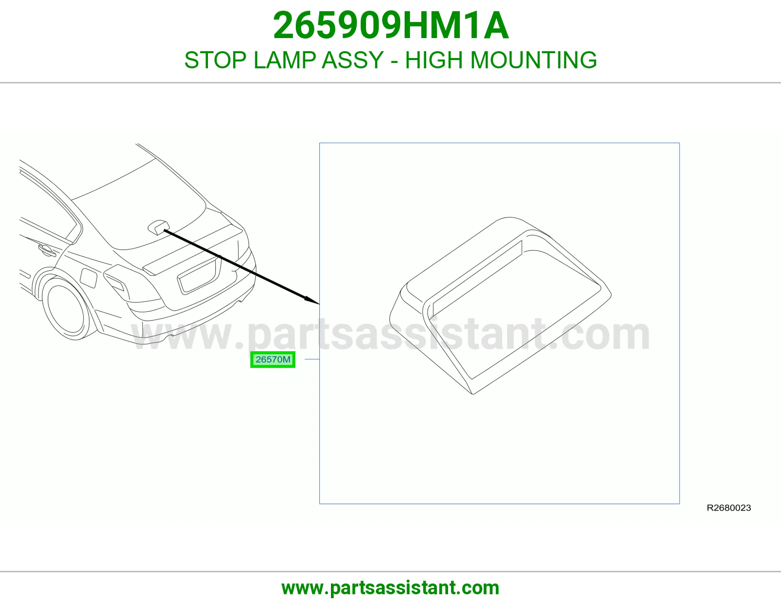 لمبة ستوب فوق كاملة 265909HM1A