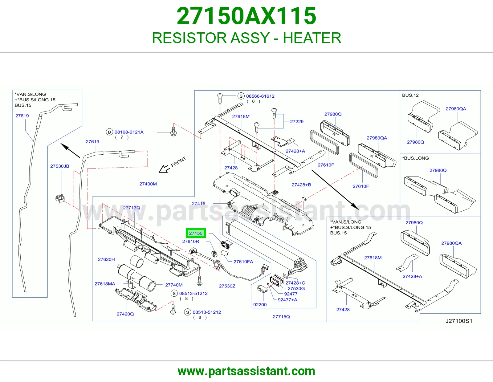 ترمستات حساس مكيف 27150AX115